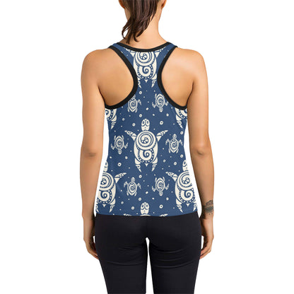 Sea Turtle Tribal Women's Racerback Tank Top