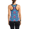 lotus Boho Pattern Print Design LO010 Women's Racerback Tank Top