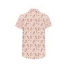 Chihuahua Pattern Print Design 04 Men's Short Sleeve Button Up Shirt