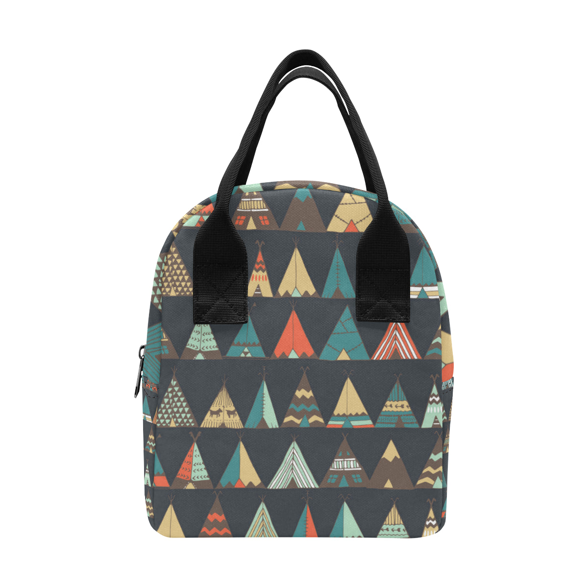 Tribal native american tent Aztec Insulated Lunch Bag