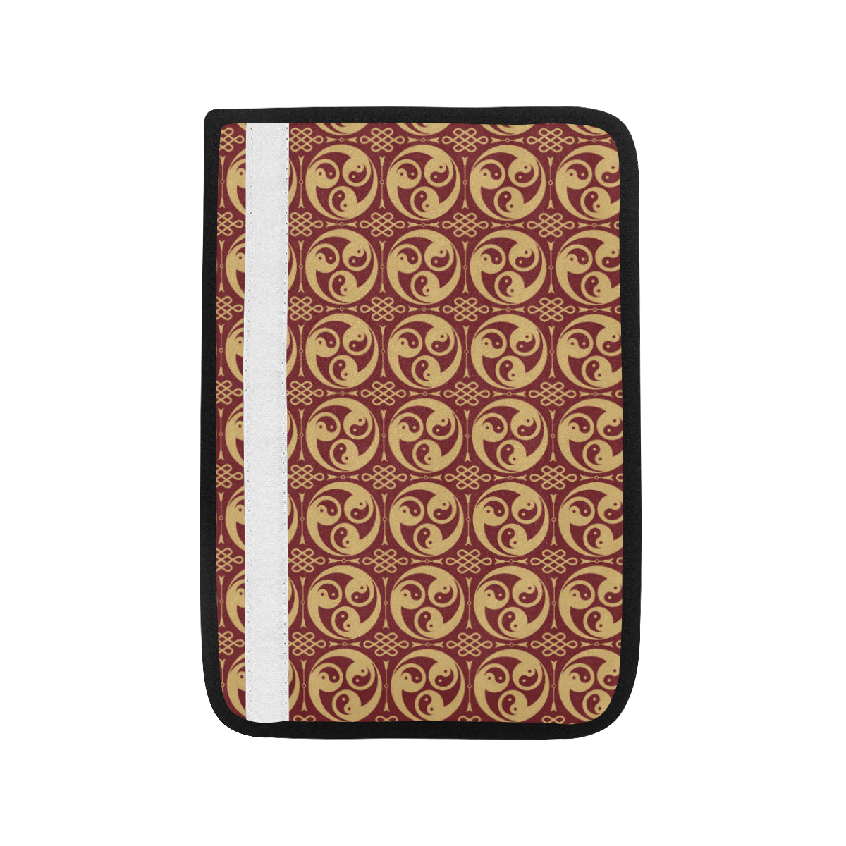 Yin Yang Style Pattern Design Print Car Seat Belt Cover