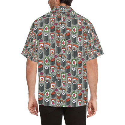 Sushi Print Design LKS301 Men's Hawaiian Shirt