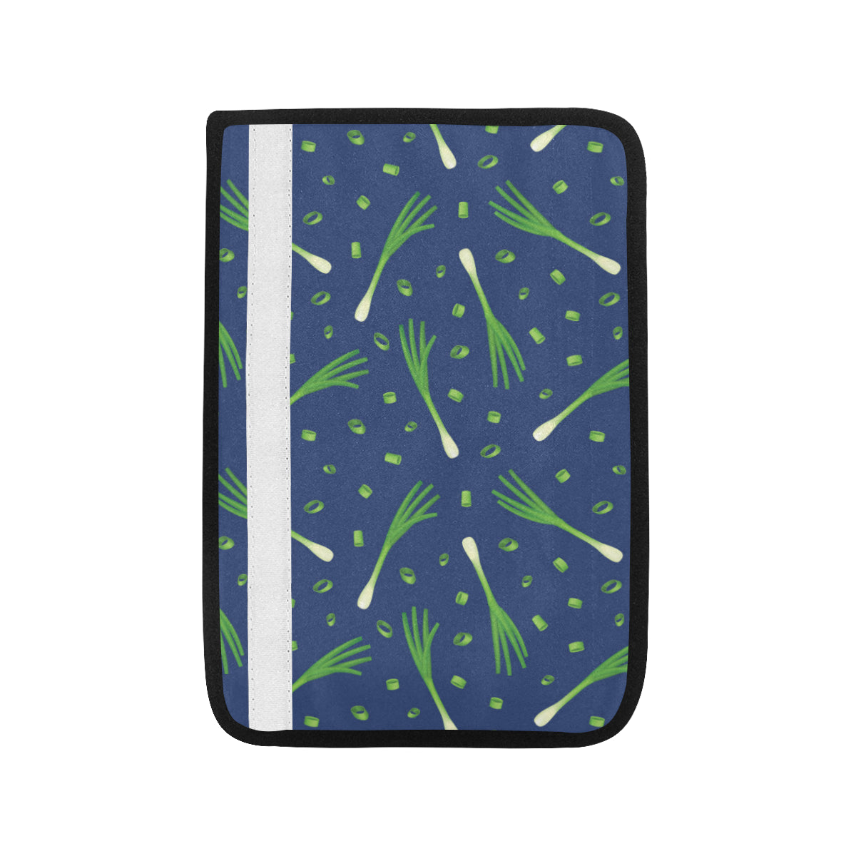 Leek Pattern Print Design 02 Car Seat Belt Cover