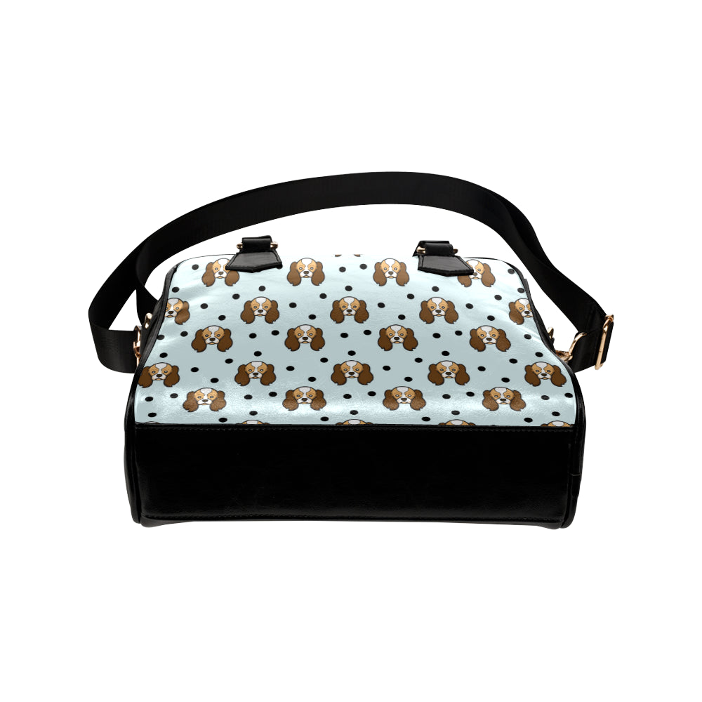 Cavalier King Charles Spaniels Pattern Print Desig Shoulder Handbag