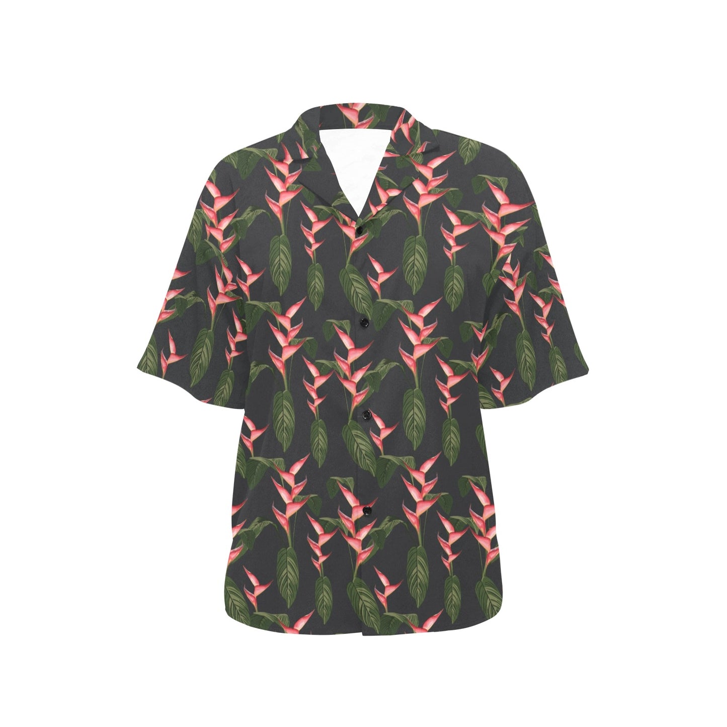 Heliconia Pattern Print Design HL07 Women's Hawaiian Shirt
