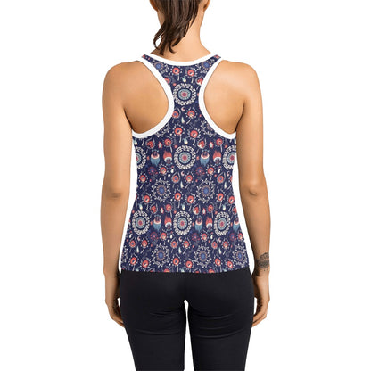 Suzani Print Design LKS305 Women's Racerback Tank Top