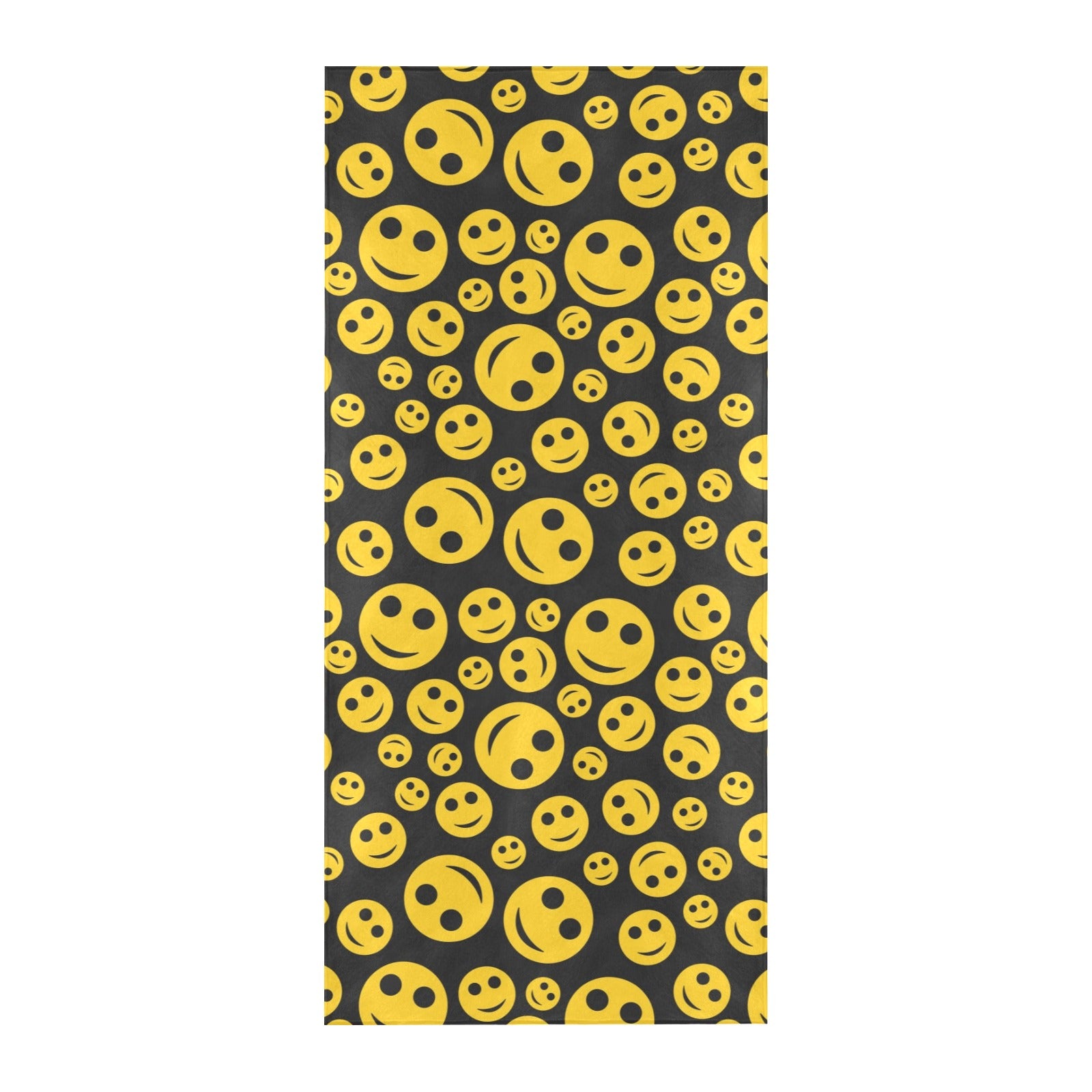 Smiley Face Emoji Print Design LKS304 Beach Towel 32" x 71"