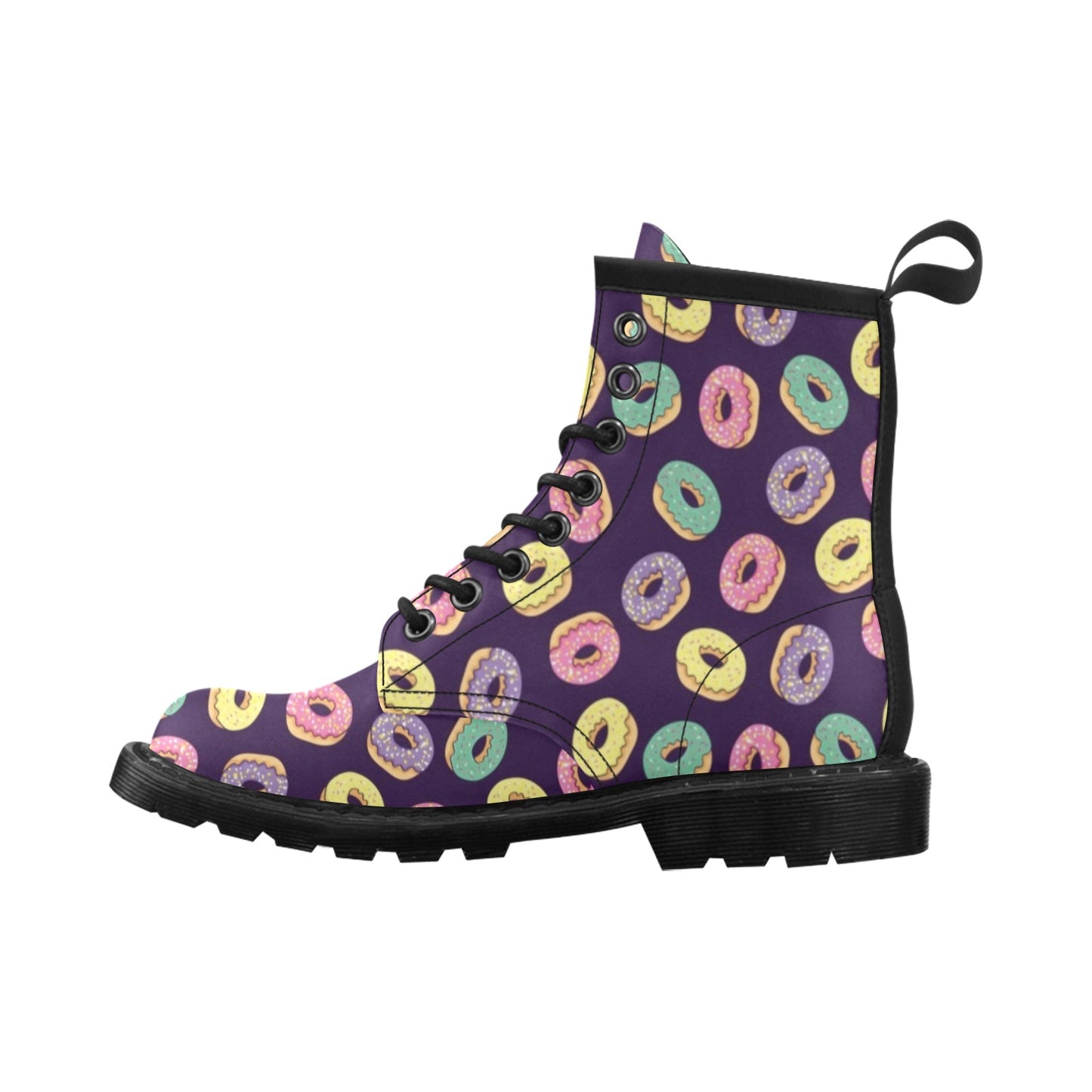 Donut Pattern Print Design DN08 Women's Boots