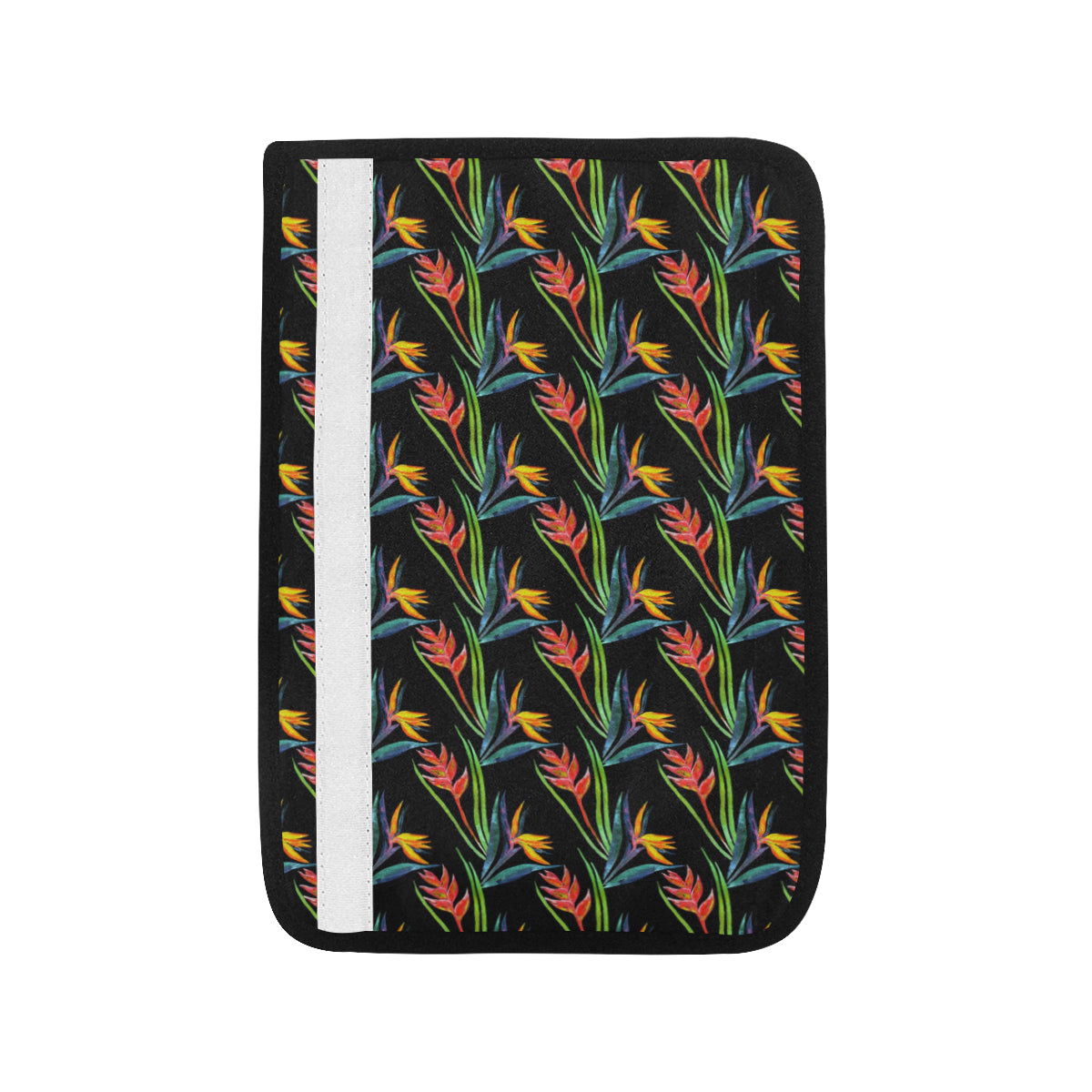Heliconia Pattern Print Design HL04 Car Seat Belt Cover