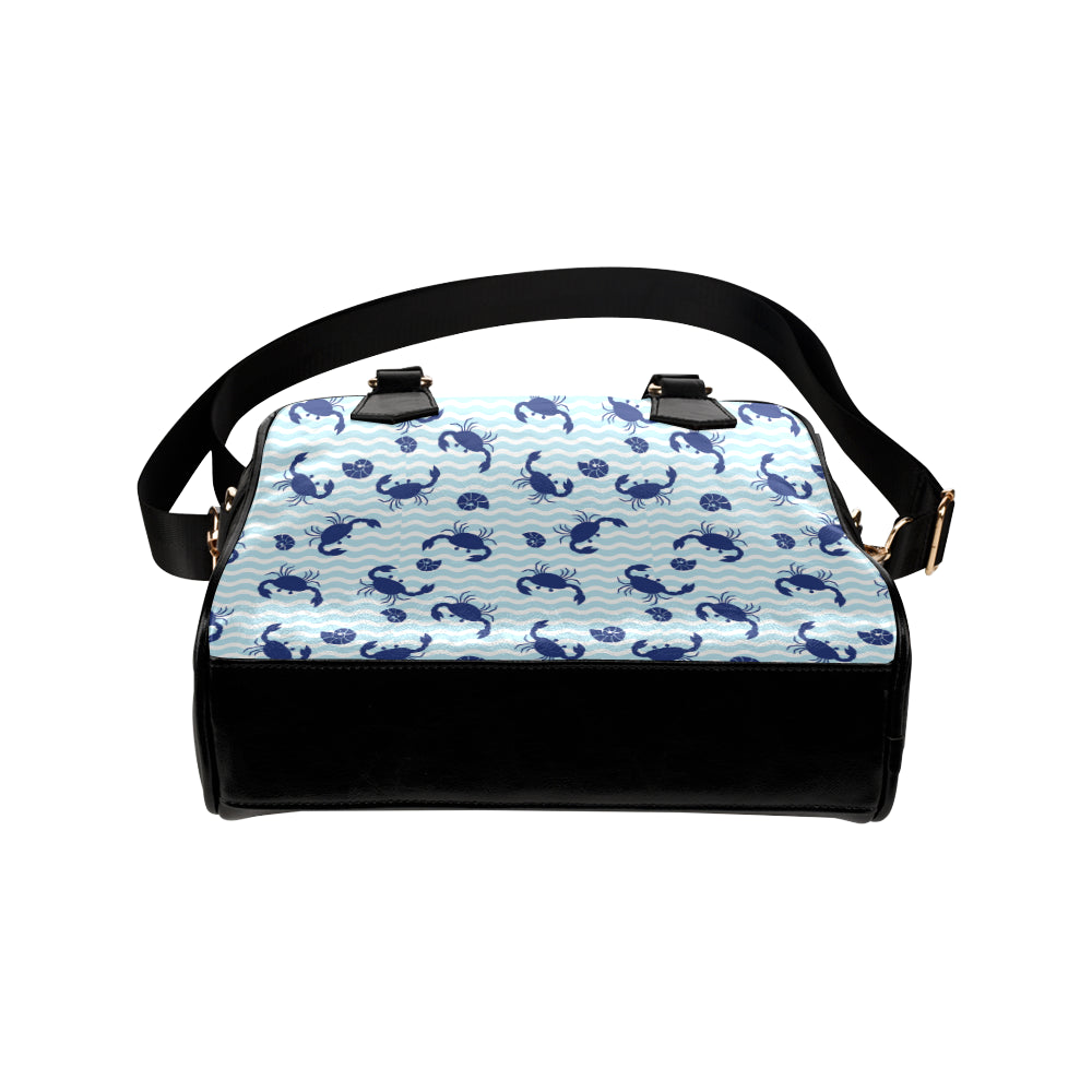 Crab Pattern Print Design 04 Shoulder Handbag
