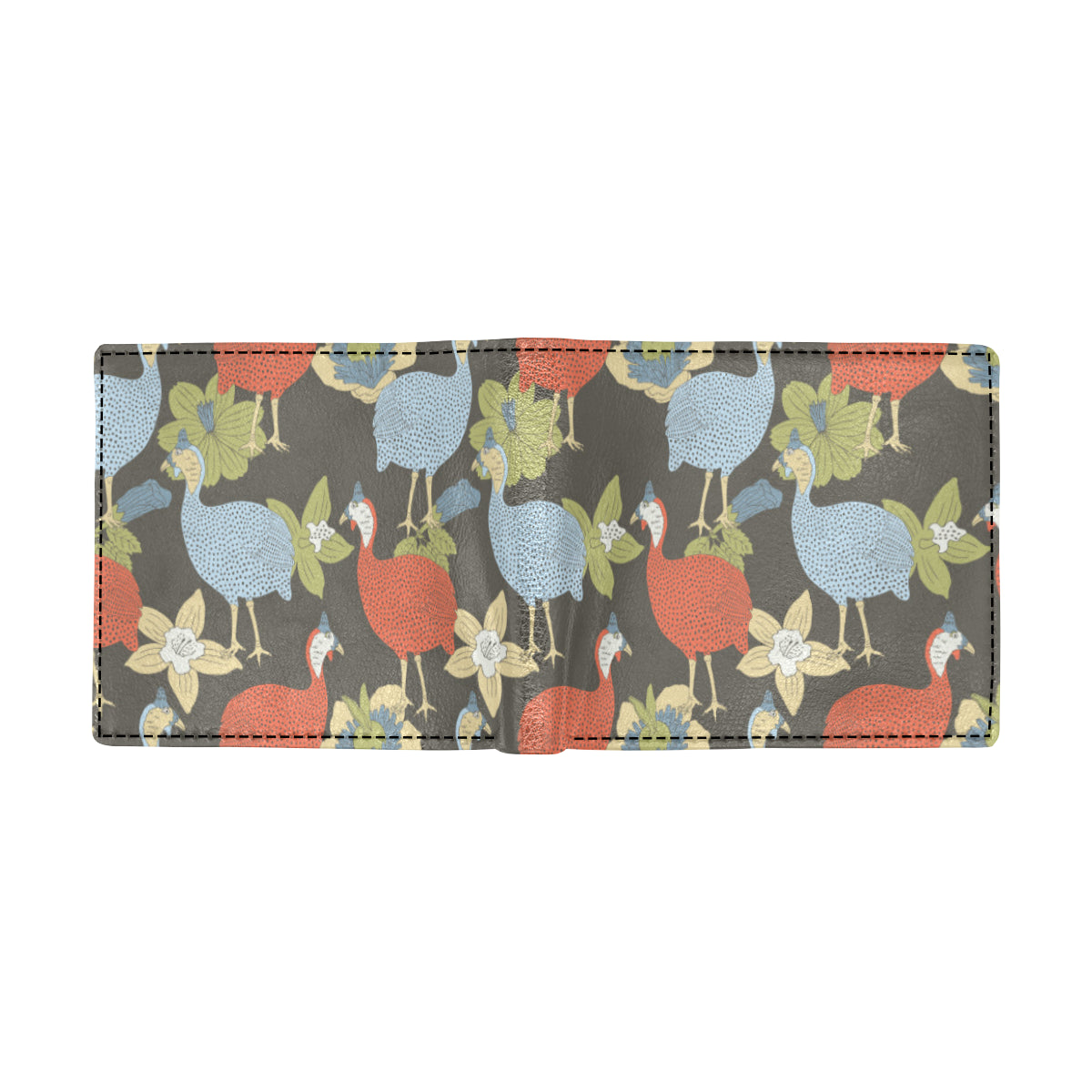 Guinea Fowl Pattern Print Design 02 Men's ID Card Wallet