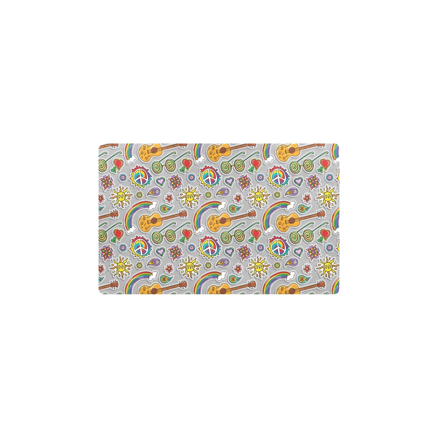 Hippie Print Design LKS306 Kitchen Mat
