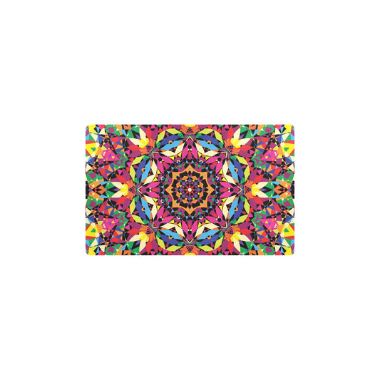 Kaleidoscope Pattern Print Design 02 Kitchen Mat