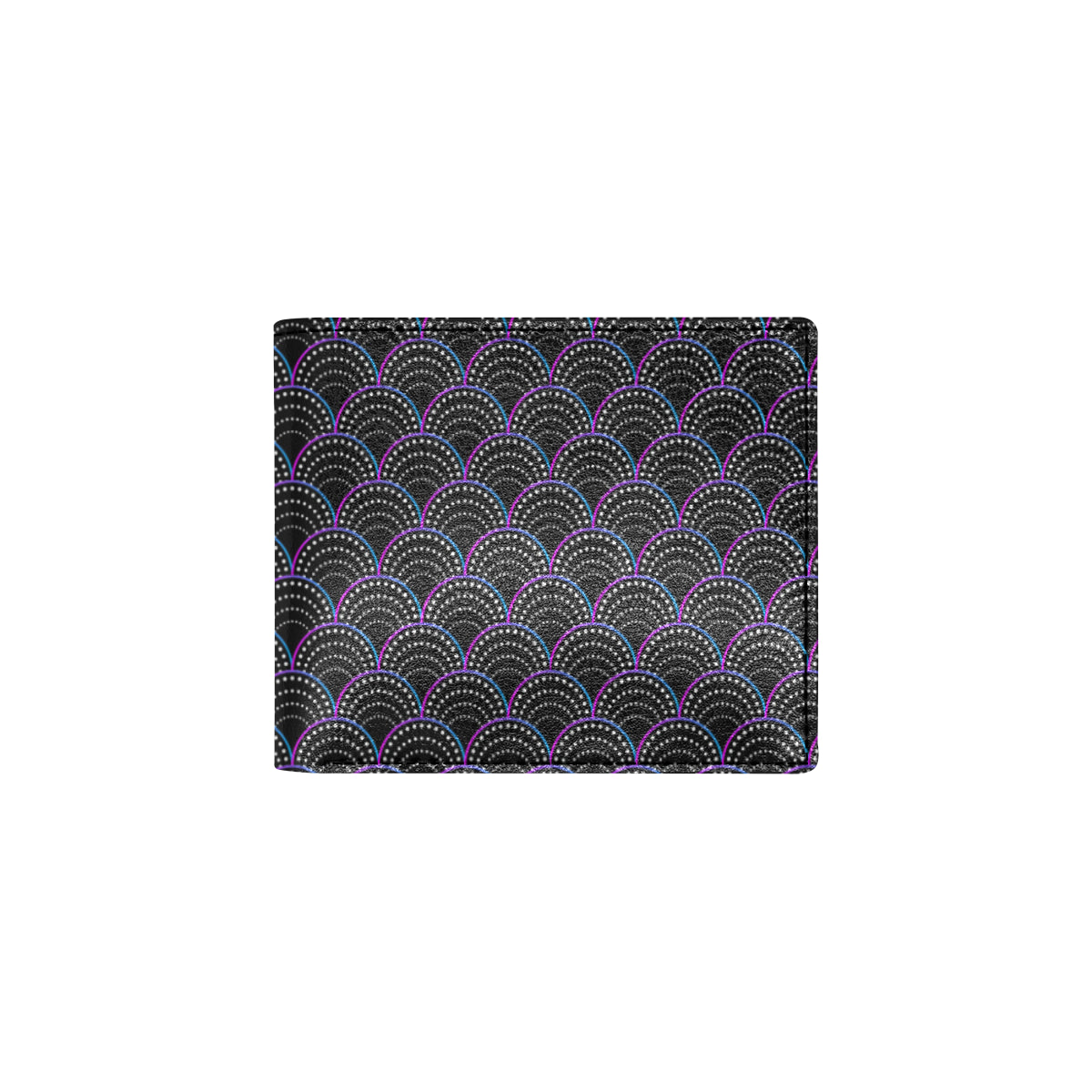 Mermaid Pattern Print Design 09 Men's ID Card Wallet