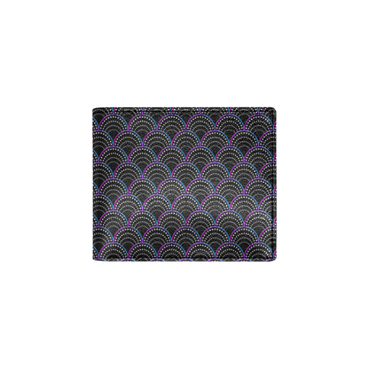 Mermaid Pattern Print Design 09 Men's ID Card Wallet