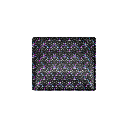 Mermaid Pattern Print Design 09 Men's ID Card Wallet