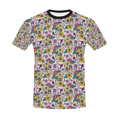 Sugar Skull Print Design LKS307 Men's All Over Print T-shirt