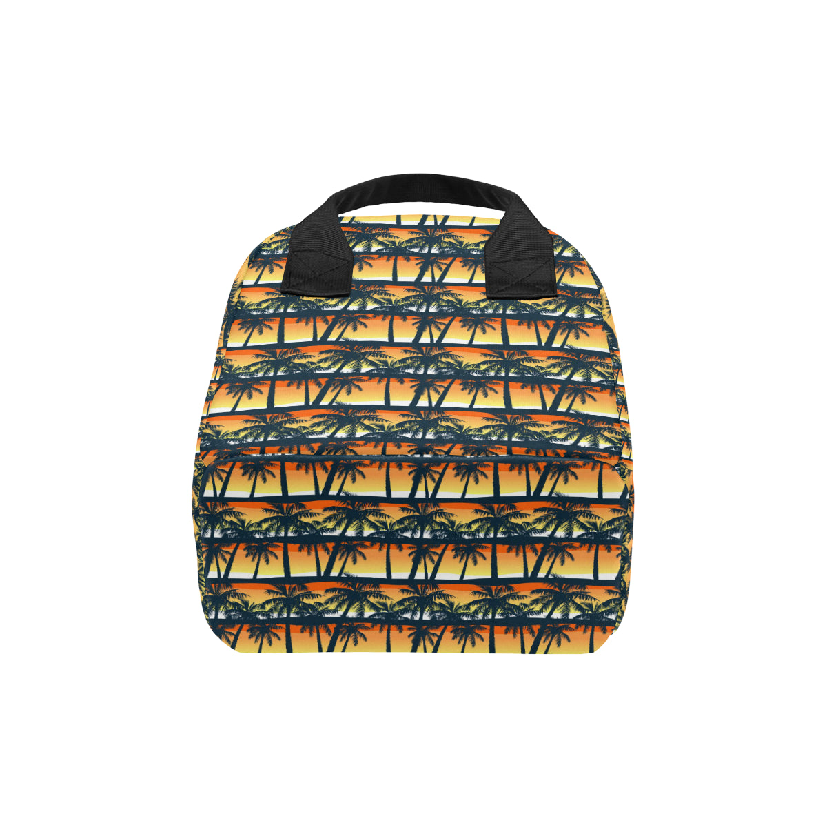 Palm Tree Pattern Print Design PT011 Insulated Lunch Bag