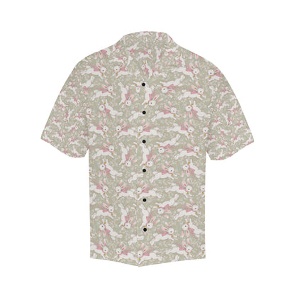 Bunny Pattern Print Design 06 Men's Hawaiian Shirt
