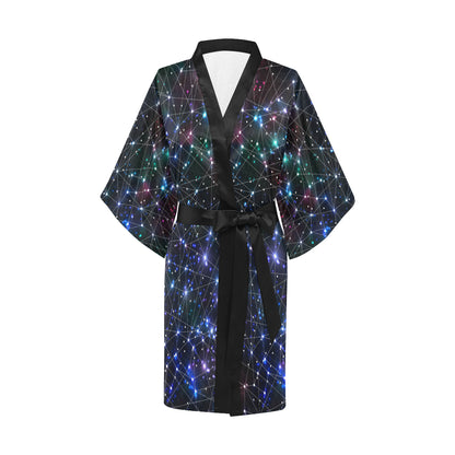 Cosmic Pattern Print Design 01 Women's Short Kimono