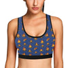 Campfire Pattern Print Design 03 Sports Bra