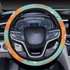 Lion Baby Pattern Print Design 03 Steering Wheel Cover with Elastic Edge