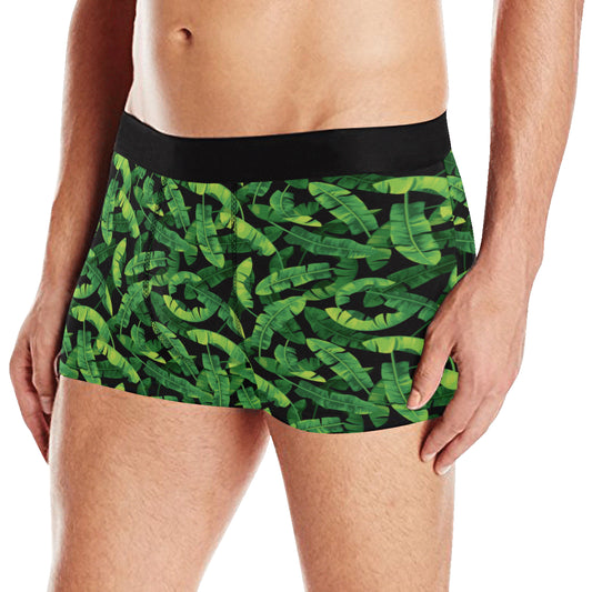 Banana Leaf Pattern Print Design 02 Men's Boxer Briefs
