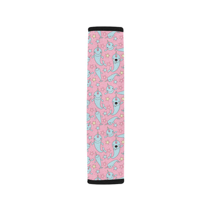 Narwhal Cartoon Cute Print Car Seat Belt Cover