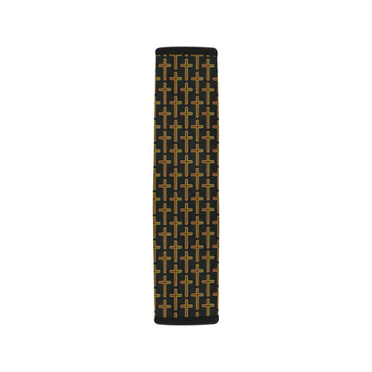 Cross Pattern Print Design 02 Car Seat Belt Cover