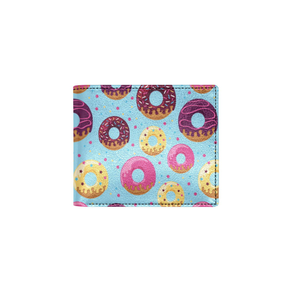 Donut Pattern Print Design DN07 Men's ID Card Wallet