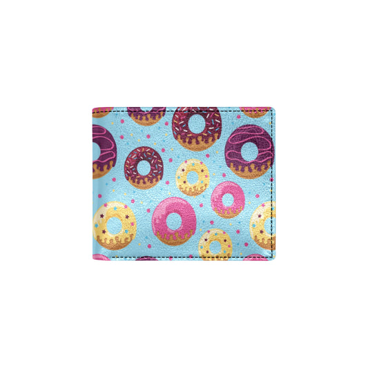 Donut Pattern Print Design DN07 Men's ID Card Wallet