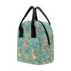 Sea Turtle Pattern Print Design T012 Insulated Lunch Bag