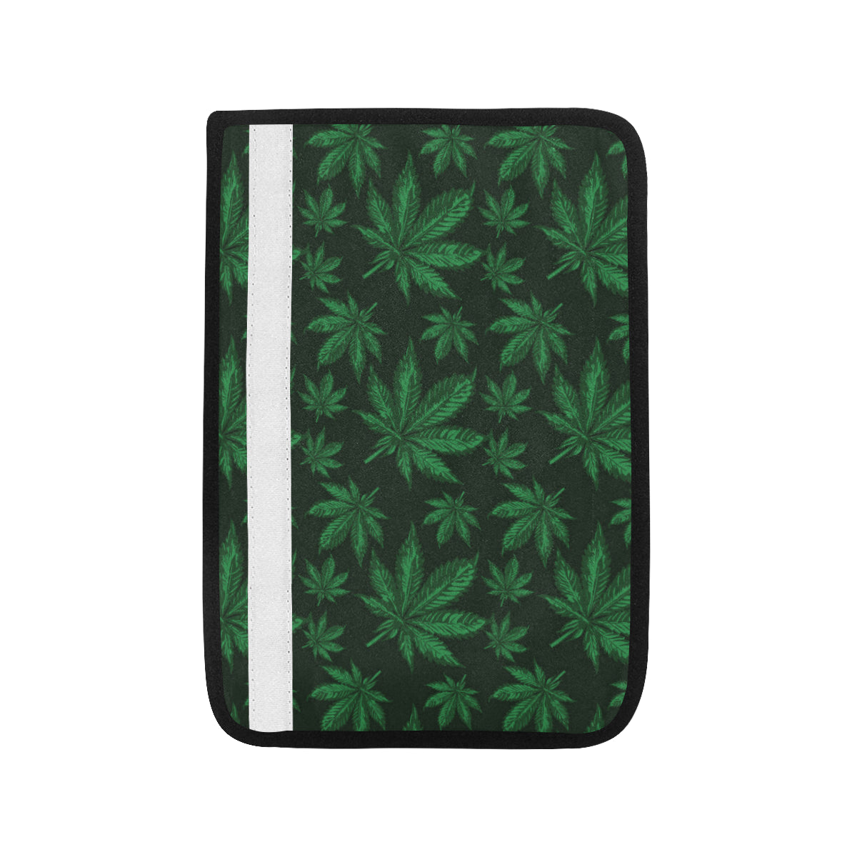 Pot Leaf Pattern Print Design A04 Car Seat Belt Cover
