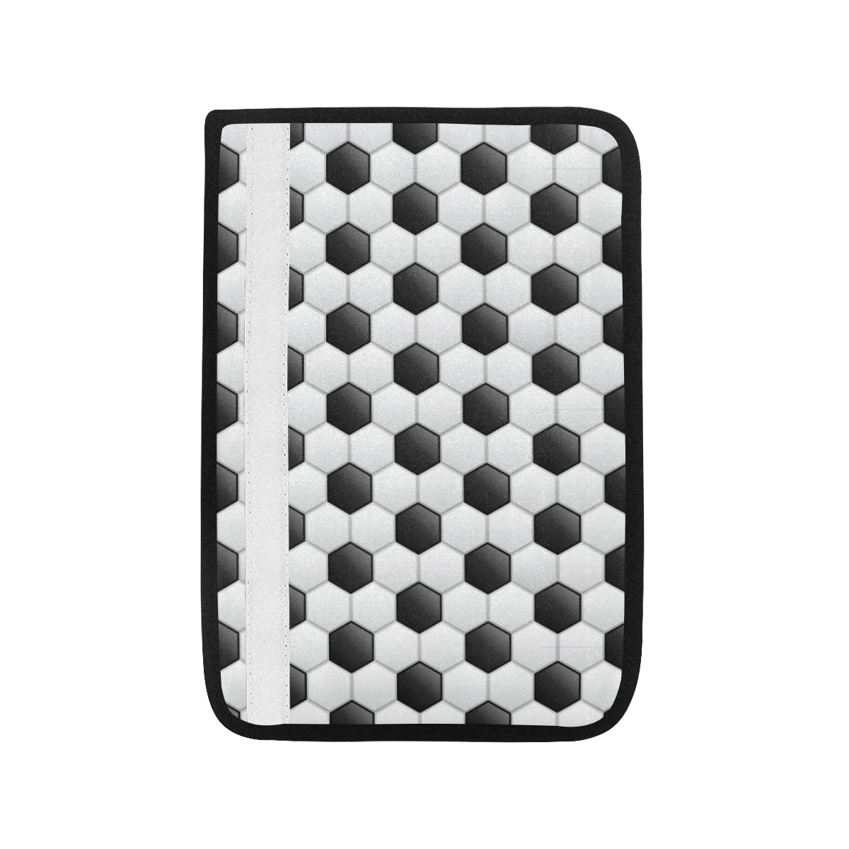 Soccer Ball Texture Print Pattern Car Seat Belt Cover
