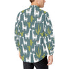 Llama Cactus Pattern Print Design 03 Men's Long Sleeve Shirt