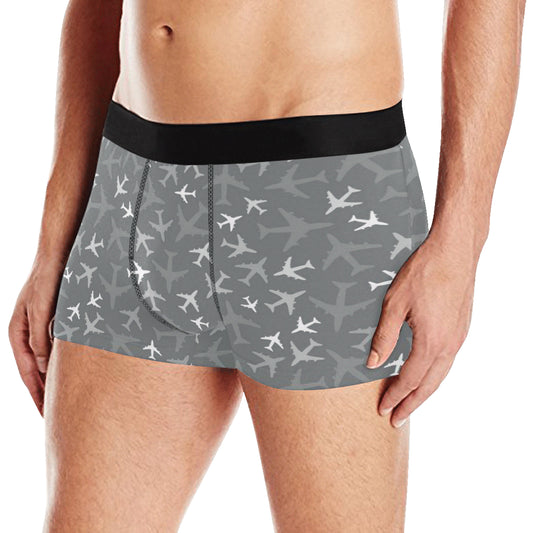 Airplane Pattern Print Design 02 Men's Boxer Briefs
