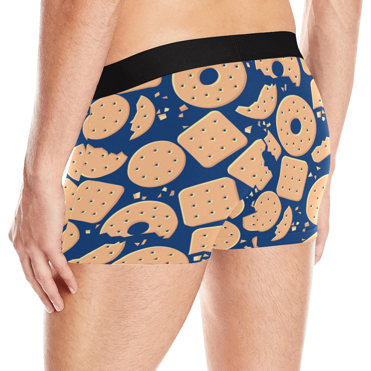 Cracker Pattern Print Design 03 Men's Boxer Briefs