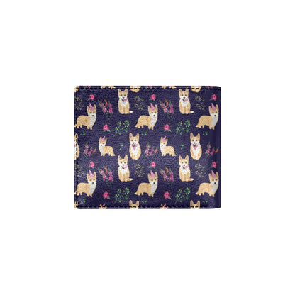 Pembroke Welsh Corgis Pattern Print Design A06 Men's ID Card Wallet