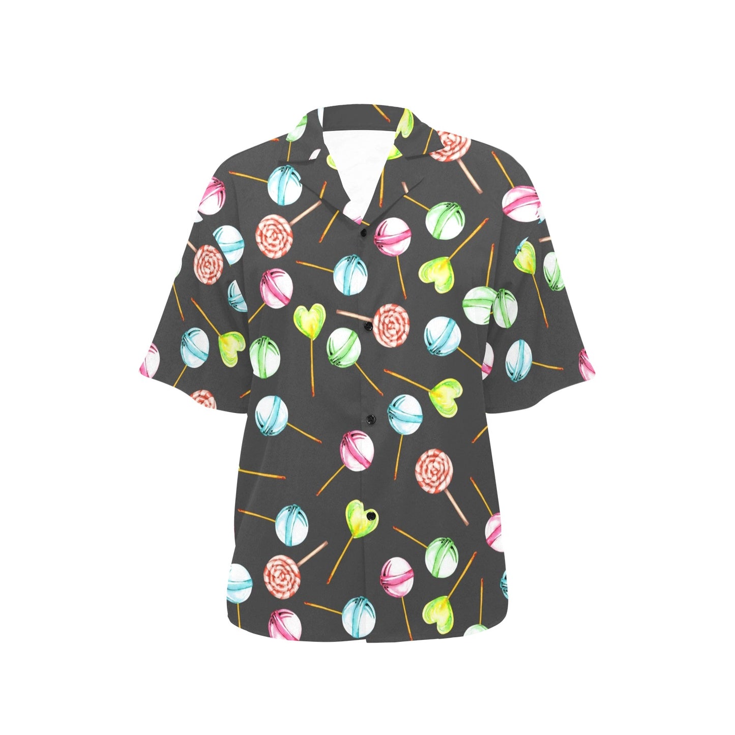 Lollipop Pattern Print Design LL02 Women's Hawaiian Shirt