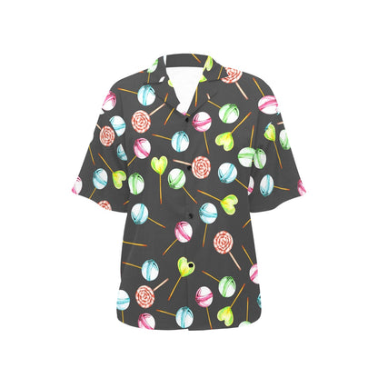 Lollipop Pattern Print Design LL02 Women's Hawaiian Shirt