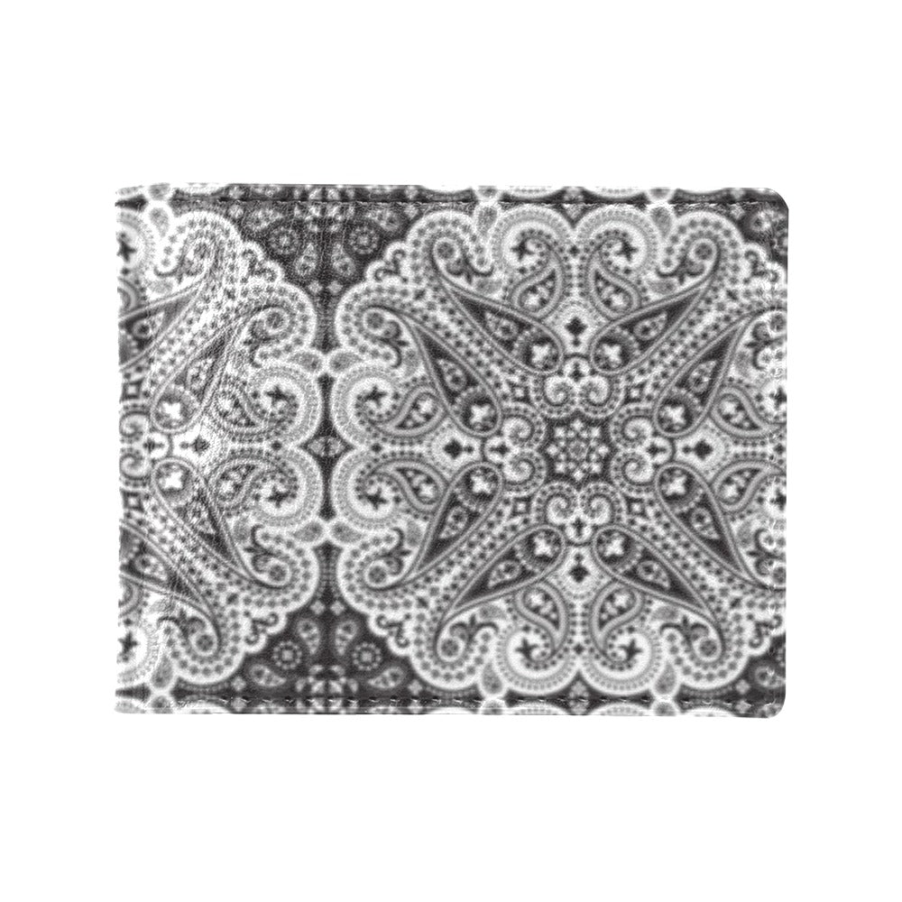 Bandana Print Design LKS309 Men's ID Card Wallet