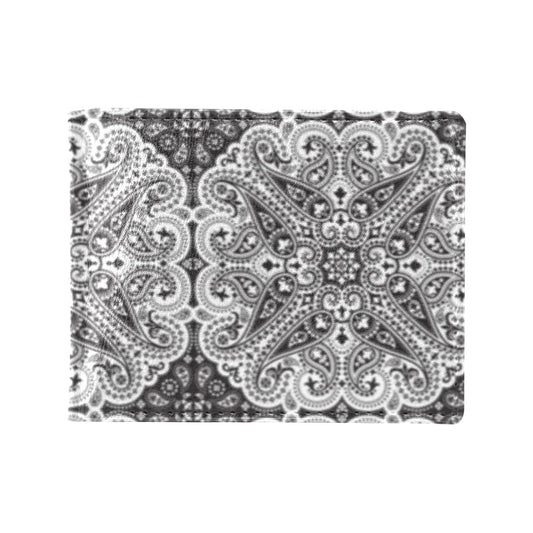 Bandana Print Design LKS309 Men's ID Card Wallet