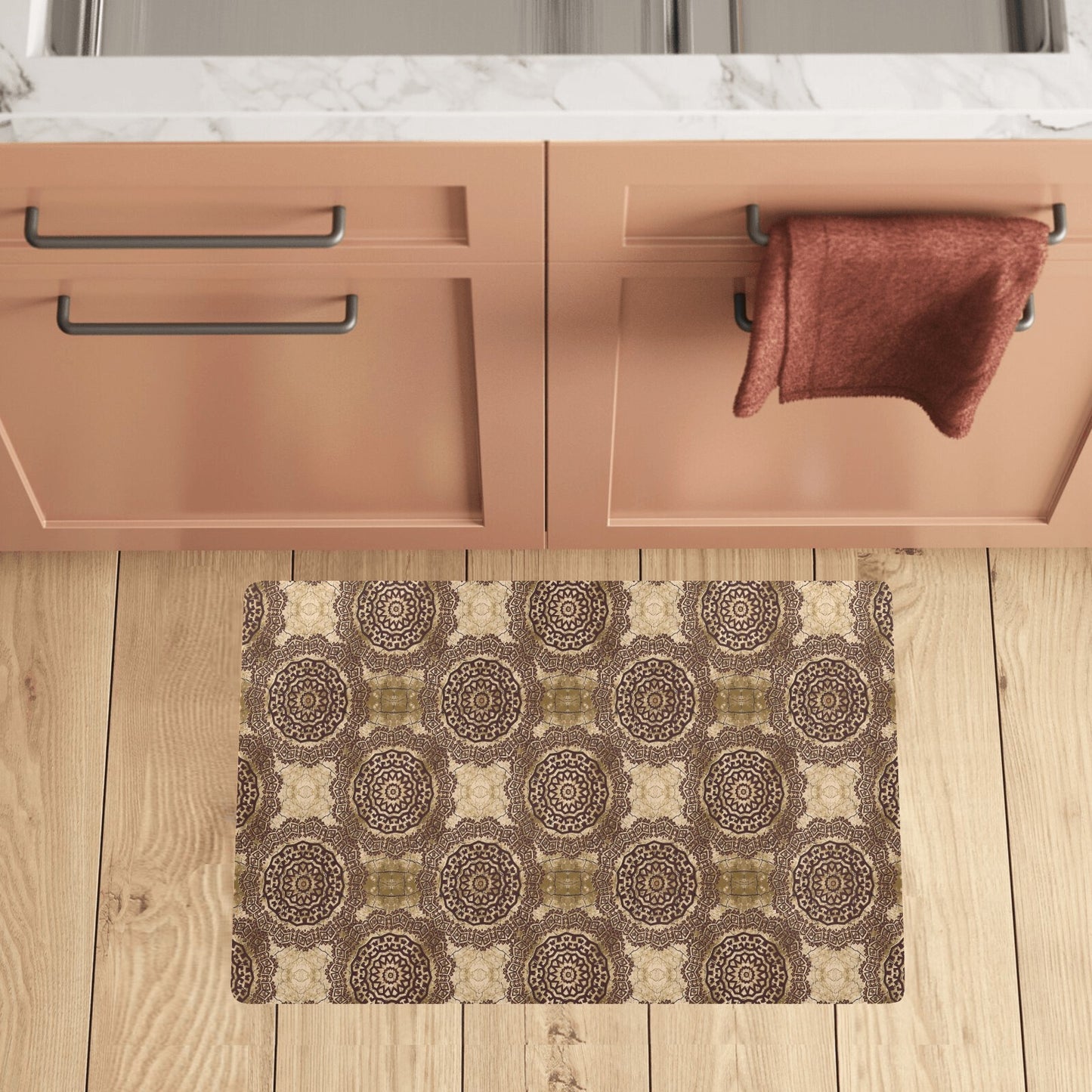 Ancient Greek Symbol Print Design LKS309 Kitchen Mat