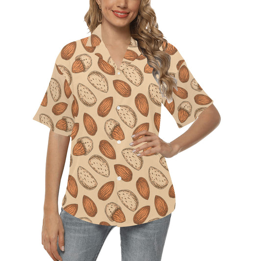 Almond Pattern Print Design 04 Women's Hawaiian Shirt