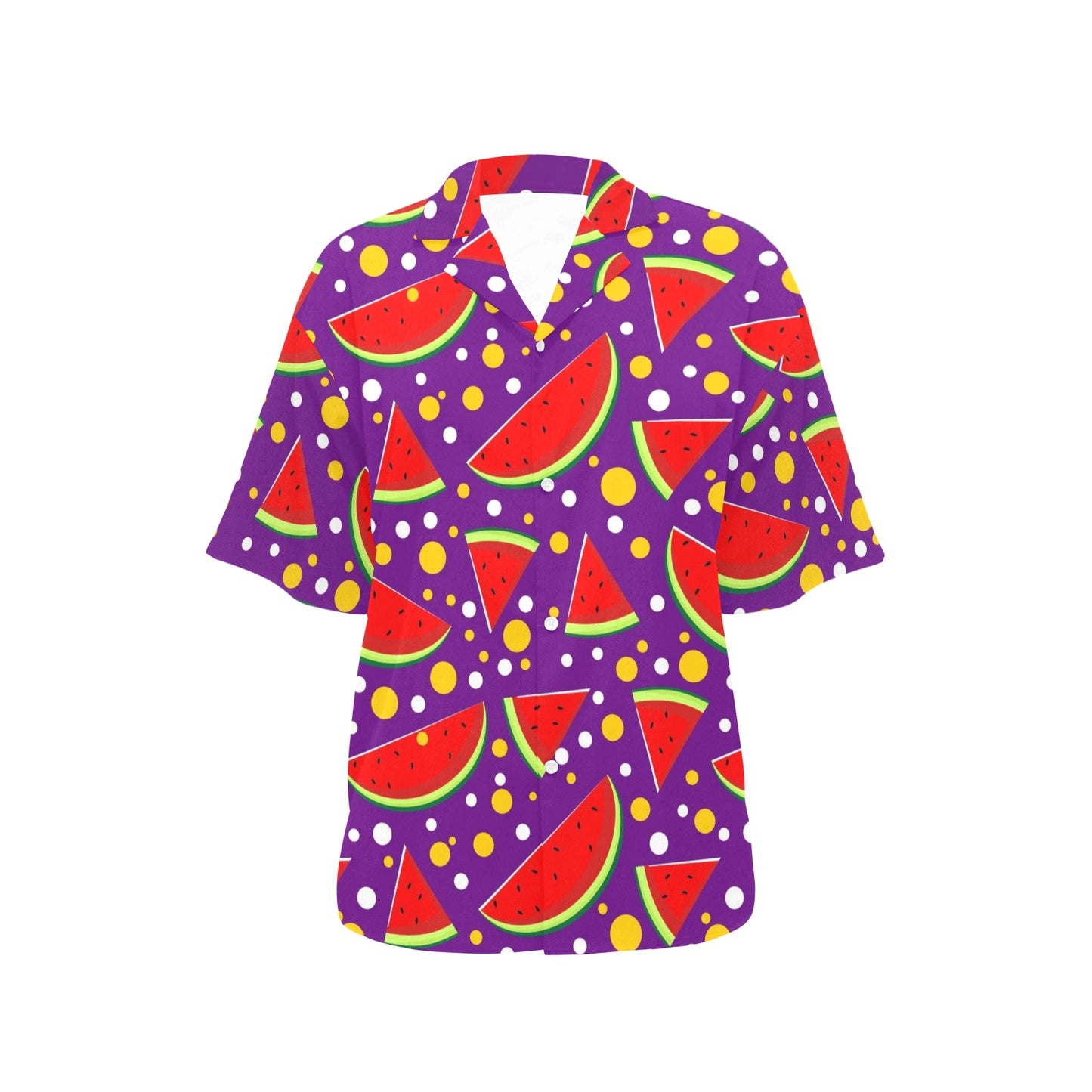 Watermelon Pattern Print Design WM010 Women's Hawaiian Shirt