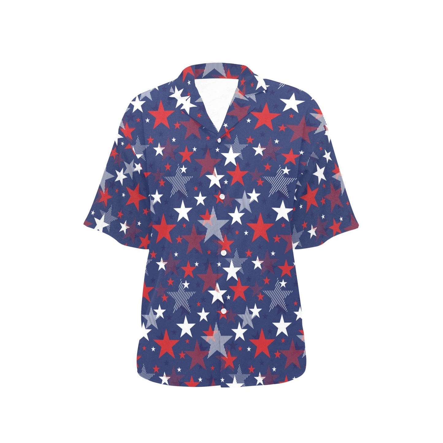 Star Print Design LKS304 Women's Hawaiian Shirt