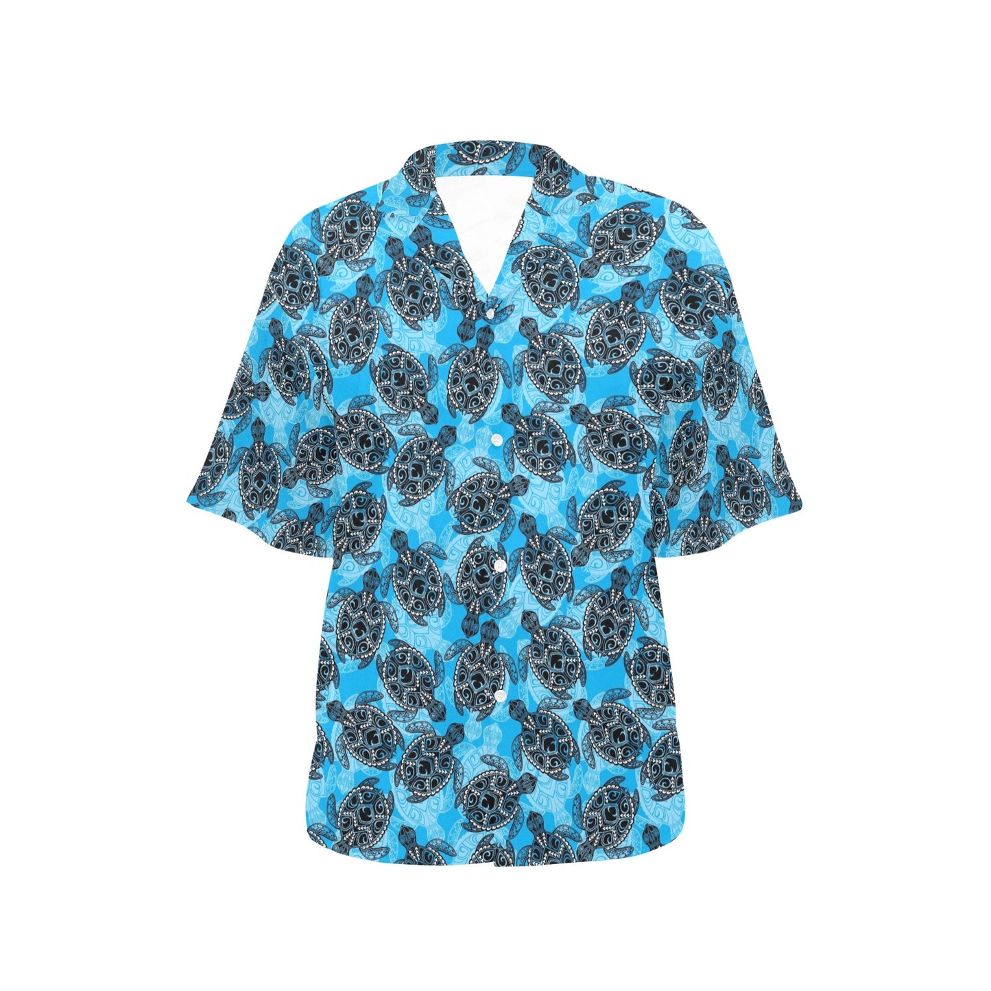 Tribal Pattern Print Design LKS307 Women's Hawaiian Shirt