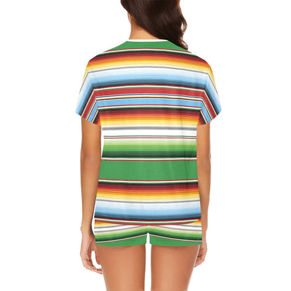Serape Print Design LKS302 Women's Short Pajama Set