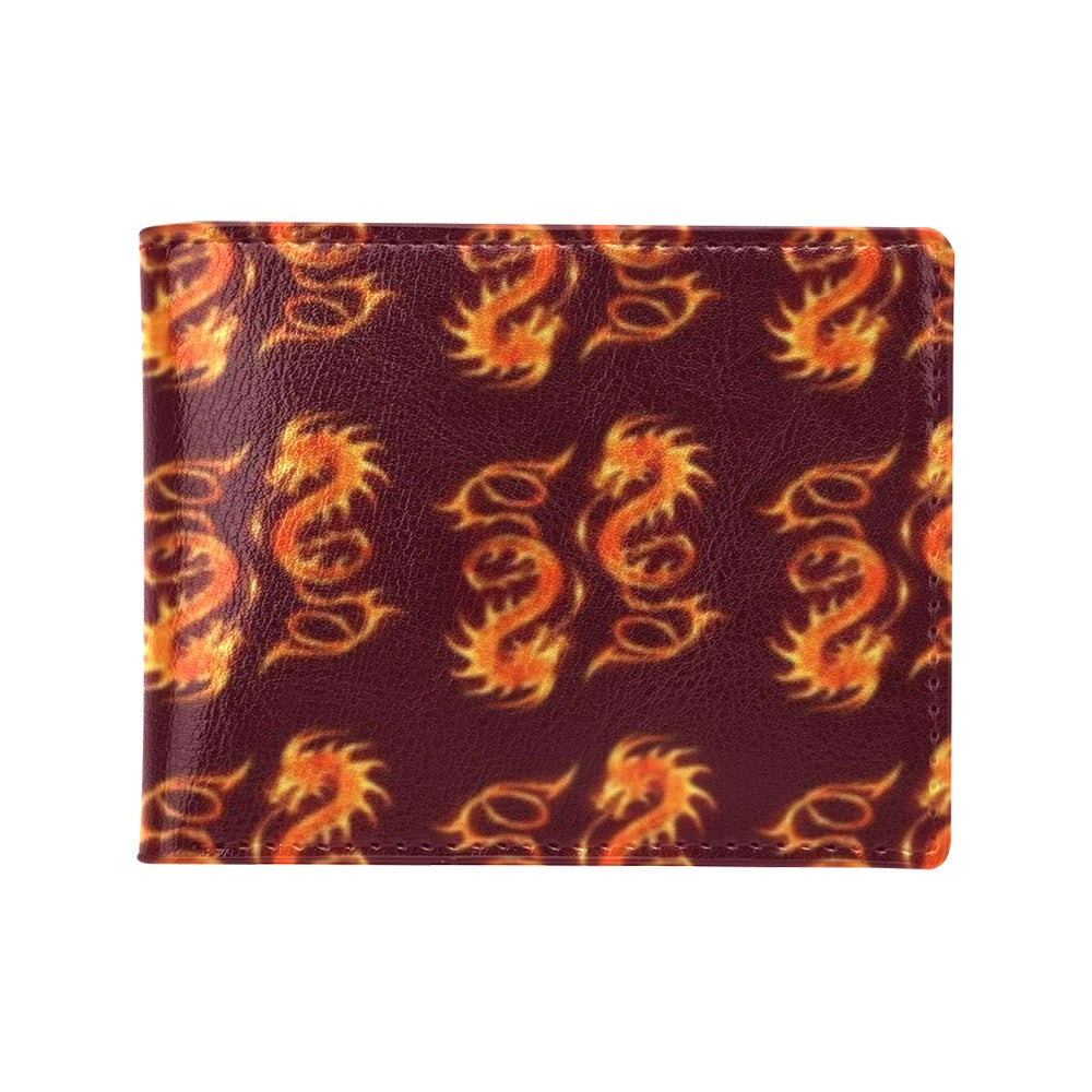 Dragons Fire Design Men's ID Card Wallet