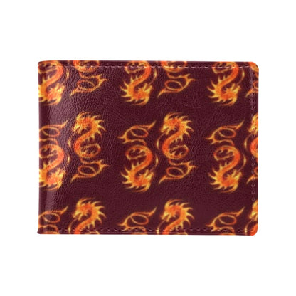 Dragons Fire Design Men's ID Card Wallet